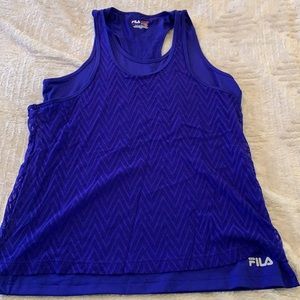 Blue/Purple FILA Work Out Tank